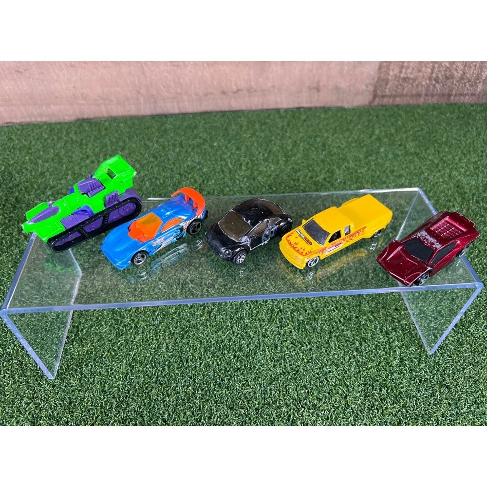 Hot Wheels vtg 1990s Diecast Car Lot 5 Toy Vehicles Race Cars Trucks Collectible